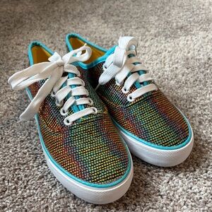 Joe Boxer Women's Rainbow Knit Sneakers